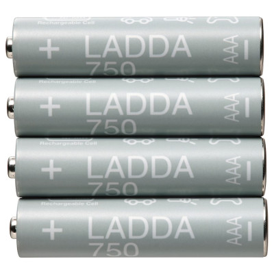 باتری نیم قلمی شارژی LADDA750mAh