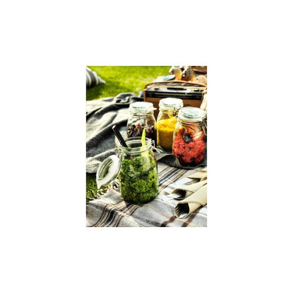 بانکه شیشه ای متوسط ایکیا KORKEN - تصویر 3