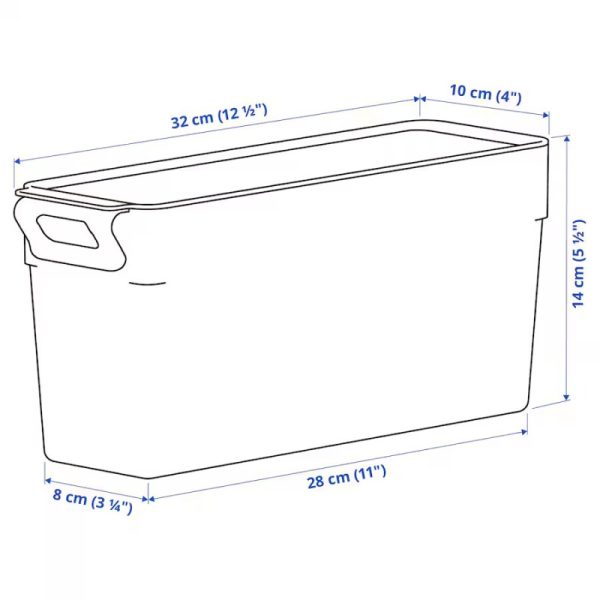 باکس شفاف 32*10*14 KLIPPKAKTUS - Image 3