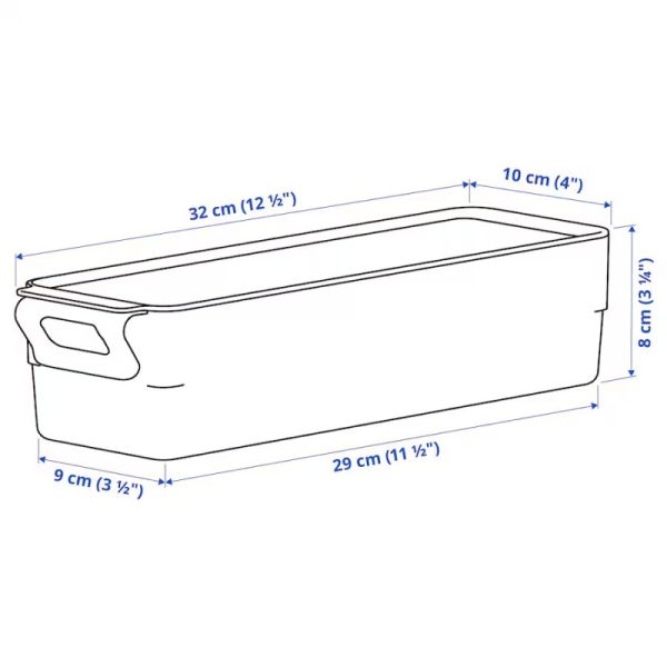 باکس شفاف 32*10*8 KLIPPKAKTUS - Image 3
