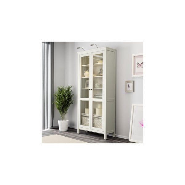 بوفه چوبی سفید براق ایکیا HEMNES - تصویر 5