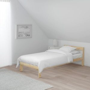 تخت یکنفره خودرنگ چوبی ایکیا NEIDEN