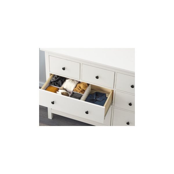 دراور هشت کشو سفید ایکیا HEMNES - تصویر 3