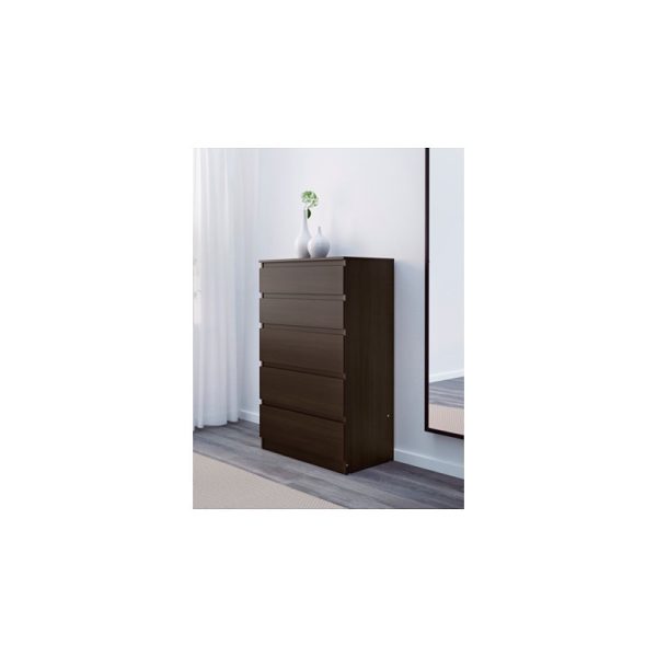 دراور پنج کشوی قهوه ای ایکیا KULLEN - تصویر 4