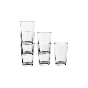 ست 6 تایی لیوان  300 سی سی بلور ایکیا IKEA365