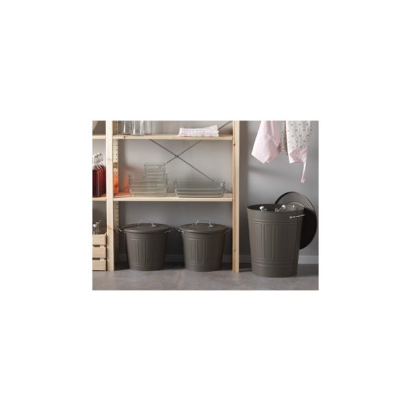 سطل طوسی 16 لیتری ایکیا KNODD - Image 4