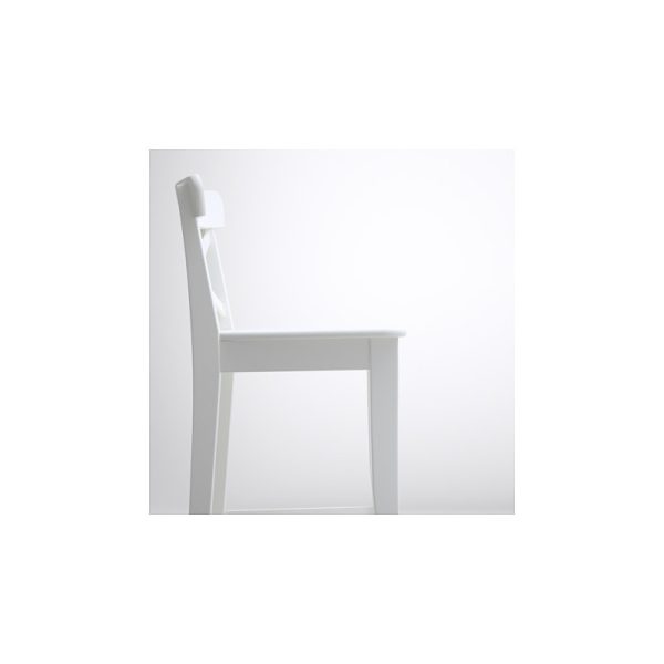 صندلی چوبی 63 سانت بار سفید ایکیا INGOLF - تصویر 5