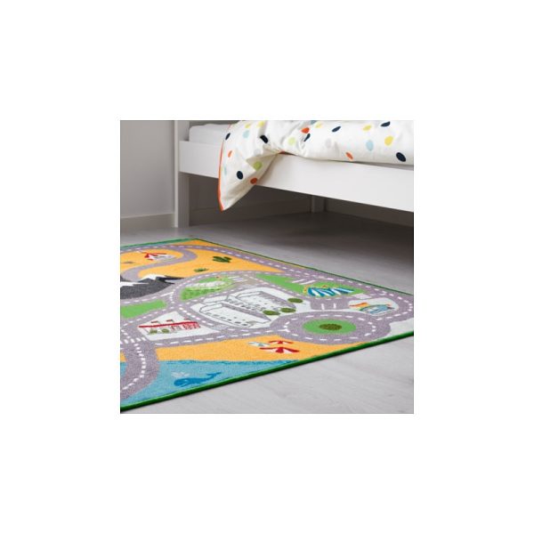 فرش کودک 133x140 طرح جاده ایکیا LEKPLATS - تصویر 3