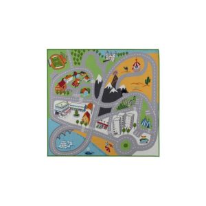 فرش کودک 133x140 طرح جاده ایکیا LEKPLATS