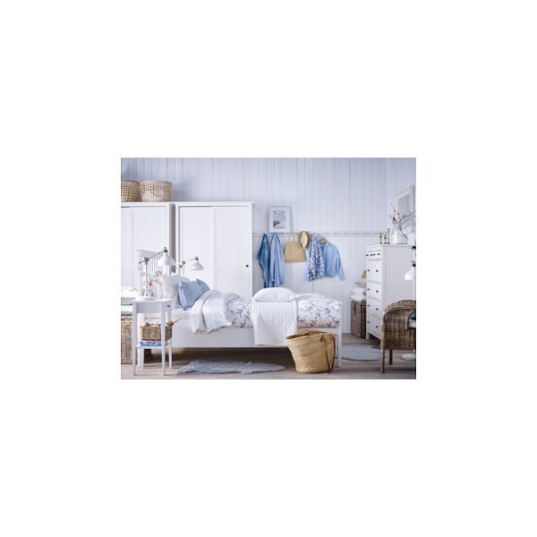 فریم تخت دو نفره  160 سفید ایکیا HEMNES - تصویر 5