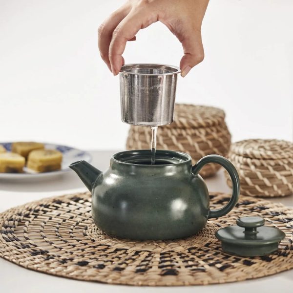 قوری سرامیکی سبز HUSBLOSSTOR - Image 5