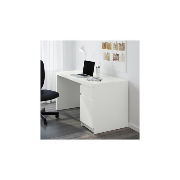 میز تحریر 140x65 سفید ایکیا MALM - تصویر 6