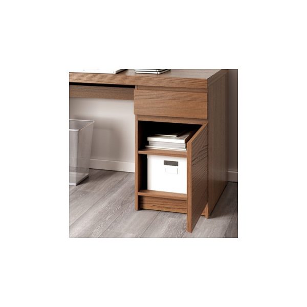 میز تحریر 140x65 گردویی ایکیا MALM - تصویر 7