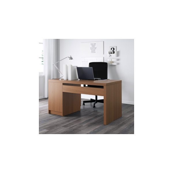 میز تحریر 140x65 گردویی ایکیا MALM - تصویر 9