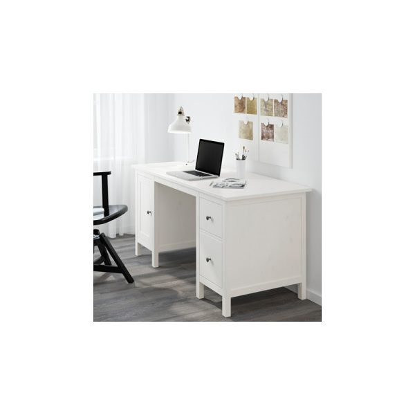 میز تحریر سفید  155x65 ایکیا HEMNES - تصویر 3