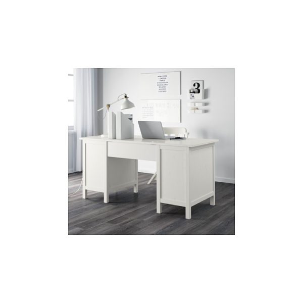 میز تحریر سفید  155x65 ایکیا HEMNES - تصویر 5
