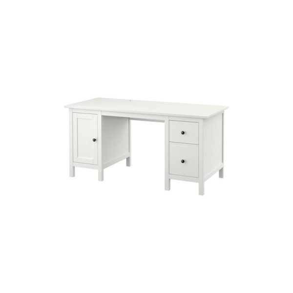 میز تحریر سفید  155x65 ایکیا HEMNES