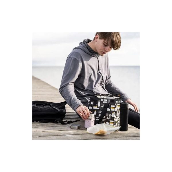 کیف غذای طرحدار مشکی FLADDRIG - تصویر 4