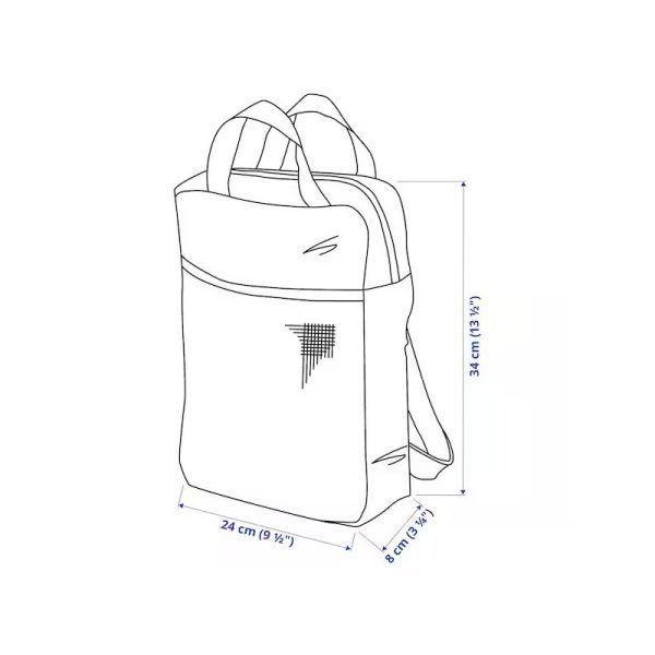 کیف کوله طوسی PIVRING - Image 9